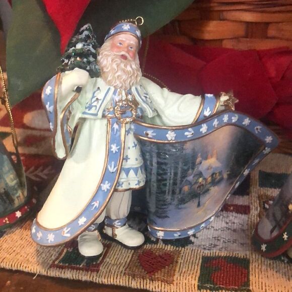 ☃️Thomas Kincaid Set of Three ornament collection from 2003. With original tags. - Picture 11 of 11